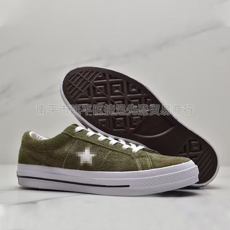 Putian Spot Fenghuo Kimura Black and White Suede Low-Top Canvas Shoes Skateboard Shoes Men and Women Sneakers Size Wholesale - Image 1