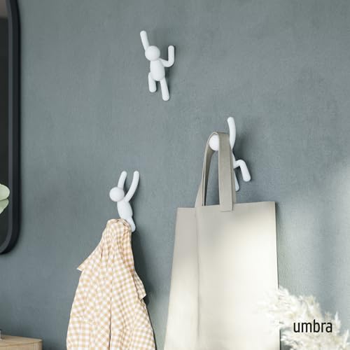 UMBRA خطافات حائط أمبرا بادي، أبيض، مجموعة من 3 - Image 2