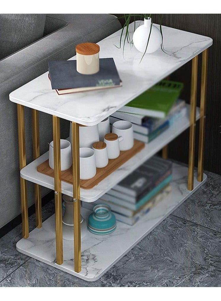 DubaiGallery Multi-Layer Sofa Coffee Tables, Luxury Italian Light Simple Tables for Home and Living Room, Small Round Table - Image 2