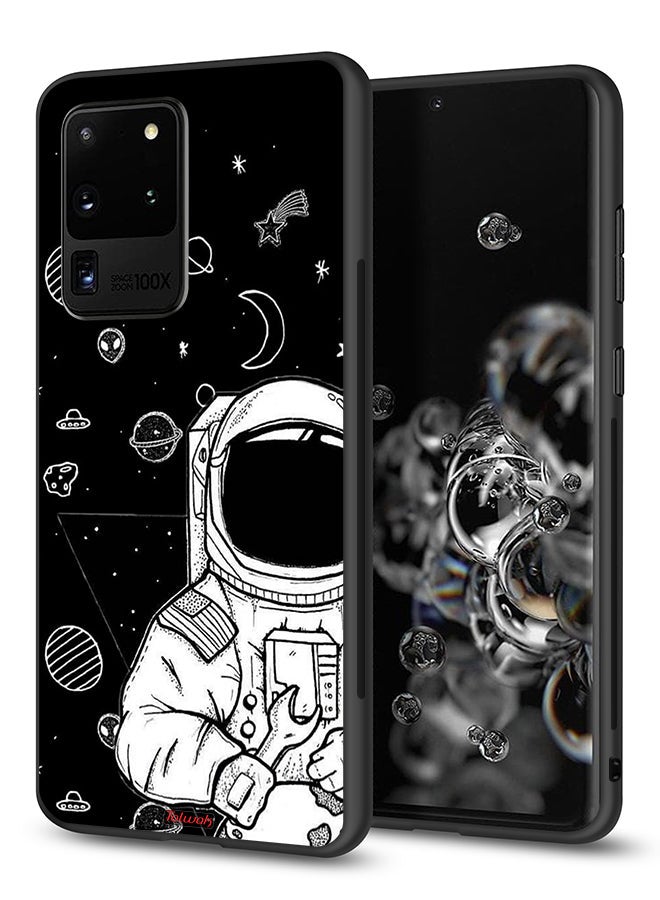 Tolwak Samsung Galaxy S20 Ultra Protective Case Cover Astronaut Art - Image 1