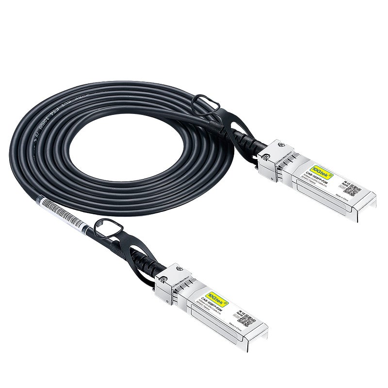 10Gtek 10G SFP+ DAC Twinax Cable, SFP+ to SFP+ Direct Attach Copper Passive for Cisco SFP-H10GB-CU1M, Ubiquiti UniFi UC-DAC-SFP+, Meraki, Mikrotik, Fortinet, Netgear, D-Link, TP-Link and More, 1 Meter(3.3ft) - Image 1