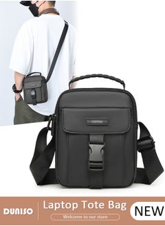 DUNISO Crossbody Bag for Men, Waterproof Shoulder Bag with Adjustable Strap, Mini Travel Messenger Bag with Multi Zipper, Small Oxford Cloth Carry Bags, Lightweight Sling Bag for Man Outdoor Daily Use  - Image 1