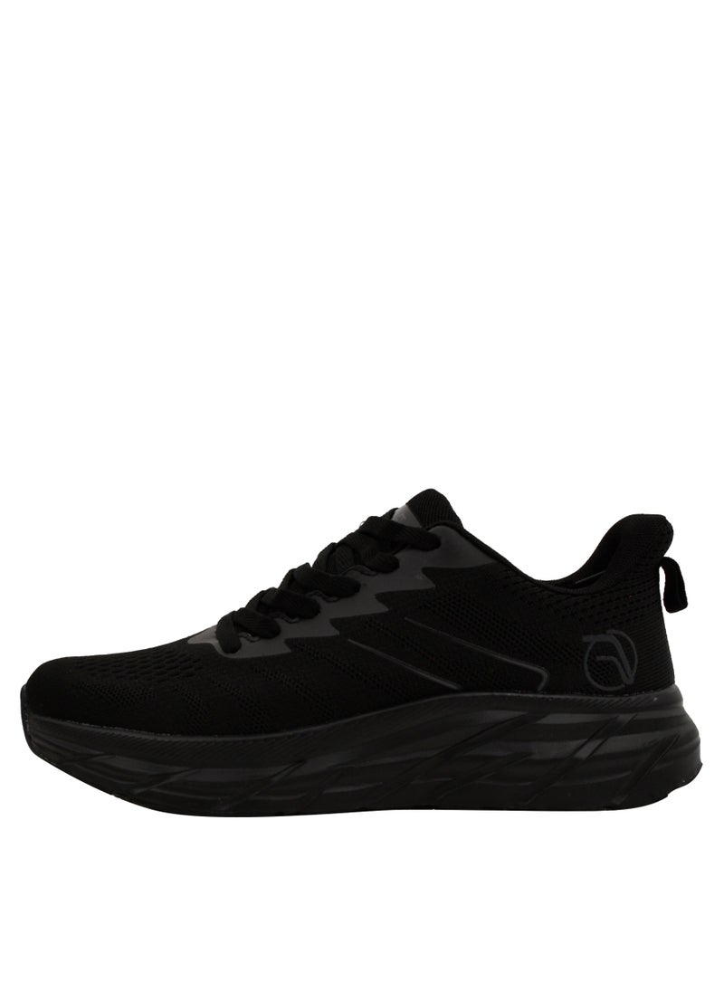 Freeze Sports - Mens Black Lace Running Shoes - Image 1