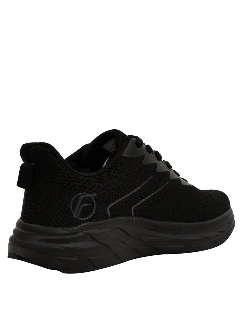 Freeze Sports - Mens Black Lace Running Shoes - Image 1