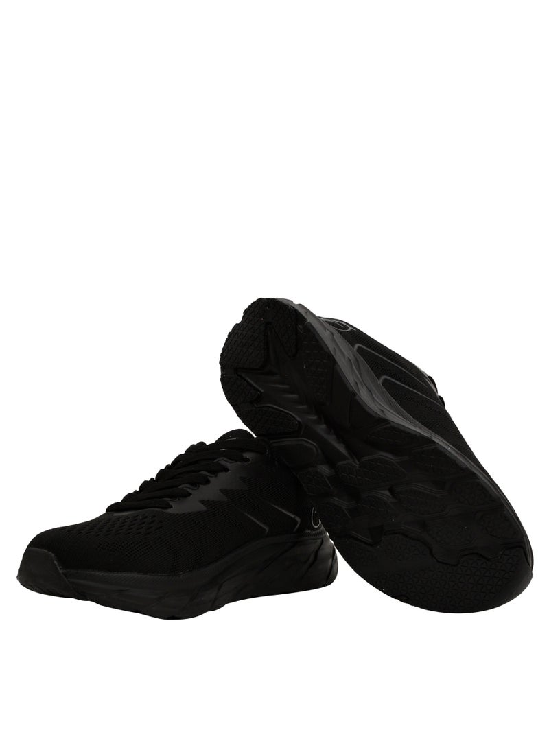 Freeze Sports - Mens Black Lace Running Shoes - Image 1
