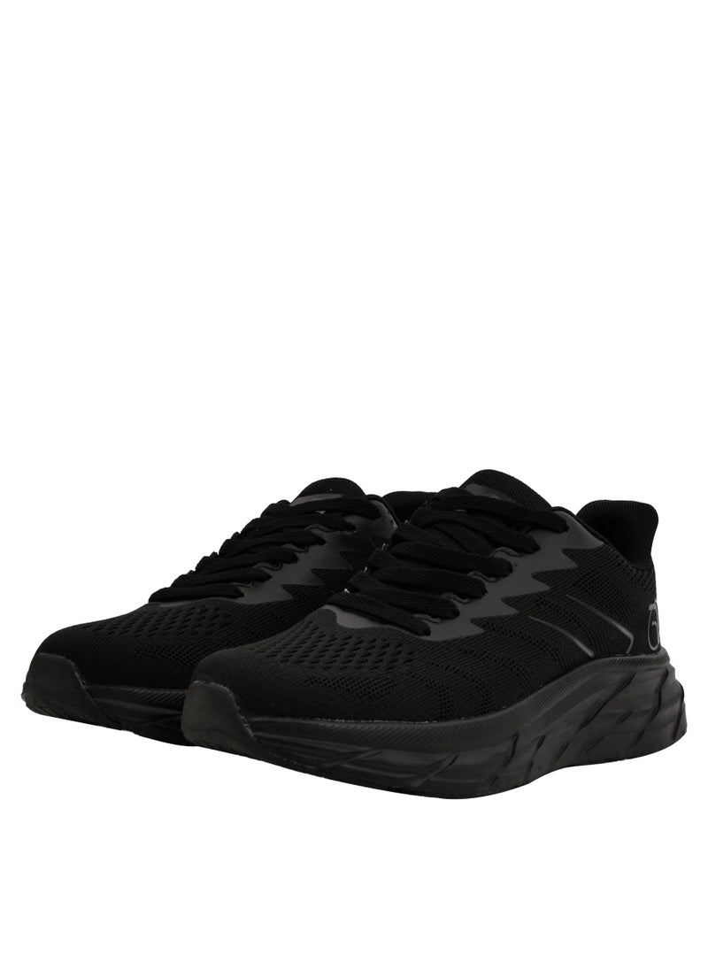 Freeze Sports - Mens Black Lace Running Shoes - Image 1