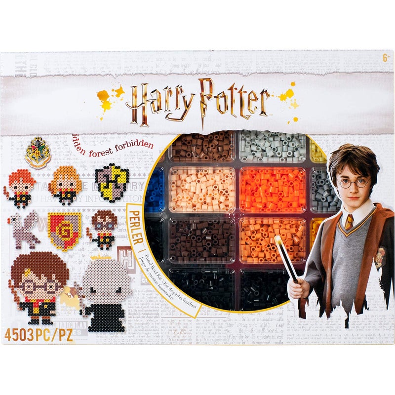 Perler 8054345 Harry Potter Fuse Bead Kit for Kids and Adults Comes with 19 Patterns Multicolor 4503pcs