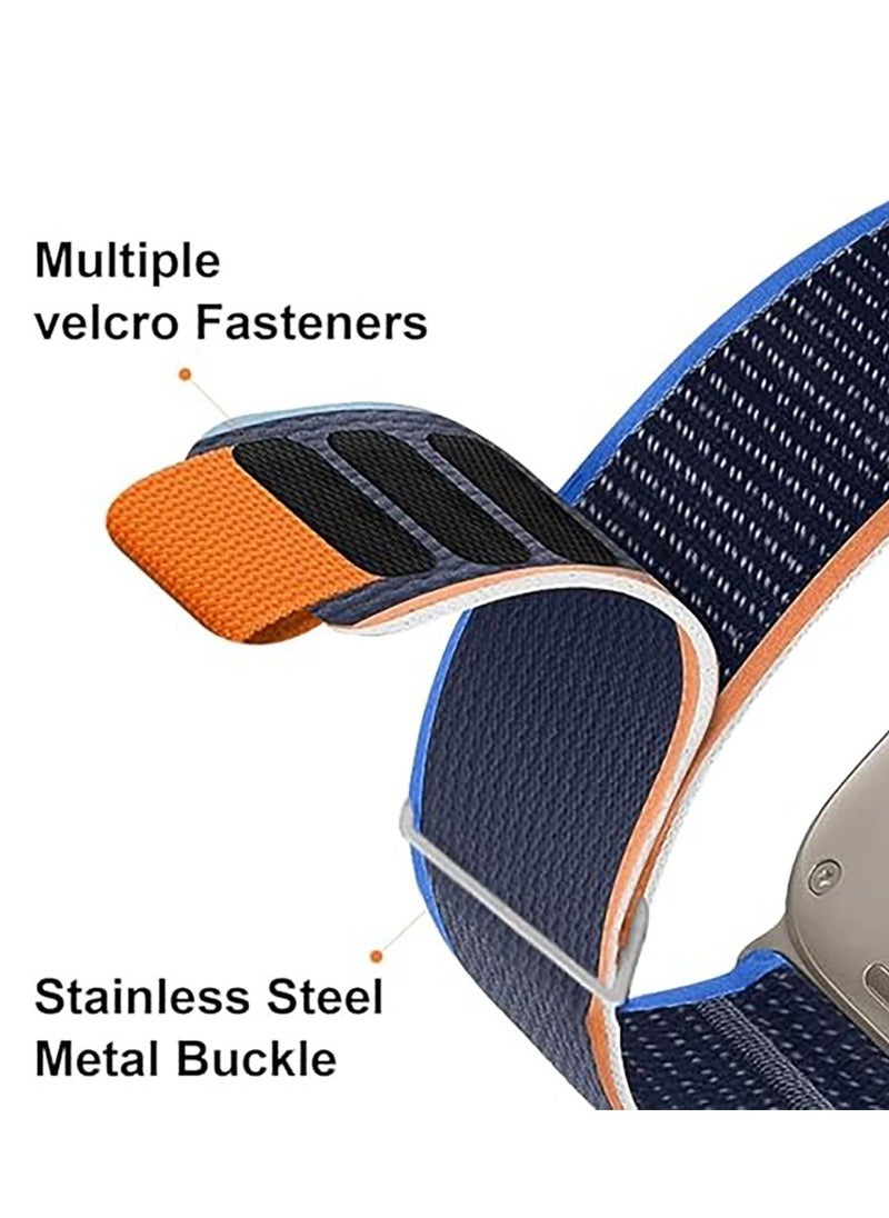 Generic - Strap Compatible with Apple Watch Band Series Ultra 8 7 6 5 4 3 2 1 SE 49mm 45mm 44mm 42mm Women Men Sport Loop Band, Nylon Alpine Loop Replacement for iWatch Bands - Image 1