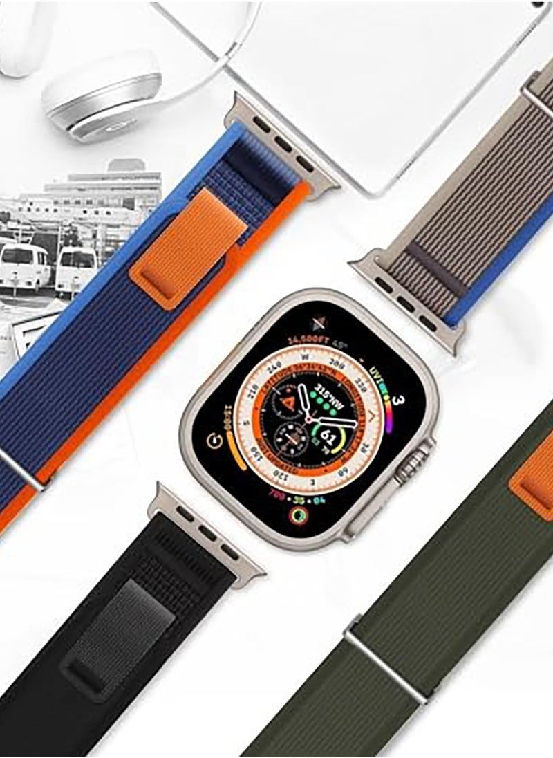 Generic - Strap Compatible with Apple Watch Band Series Ultra 8 7 6 5 4 3 2 1 SE 49mm 45mm 44mm 42mm Women Men Sport Loop Band, Nylon Alpine Loop Replacement for iWatch Bands - Image 1