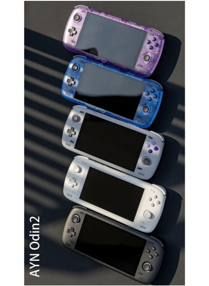 ayn - Odin 2 Android Handheld Gaming Console, High-Performance Retro Game Handheld with Snapdragon 8 Gen 2 Octa-core CPU, Adreno 740 GPU, 6-inch 1080P Screen, Android 13 System (12+256GB, Purple) - Image 1