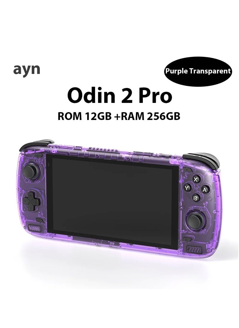 ayn - Odin 2 Android Handheld Gaming Console, High-Performance Retro Game Handheld with Snapdragon 8 Gen 2 Octa-core CPU, Adreno 740 GPU, 6-inch 1080P Screen, Android 13 System (12+256GB, Purple) - Image 1