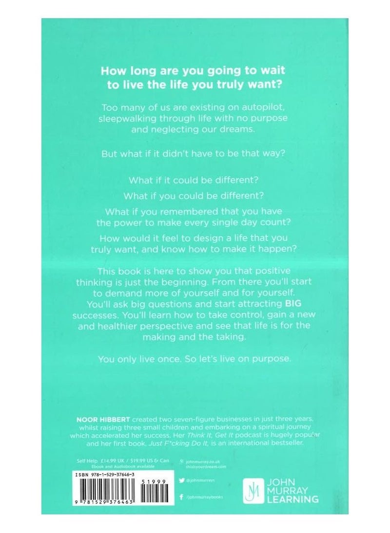 أنت تعيش مرة واحدة فقط: ابحث عن غرضك. استعد قوتك. اجعل الحياة مهمة. يوم الأحد مبيعا من الورق المقوى غير الوهمي - Image 2