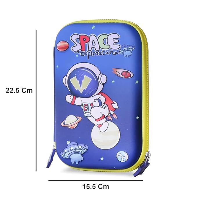 PARTEET Space 3D Pencil Pouch Box School Stationery Supply I Pen Storage Bag I Student School Supplies I Office Stationery Supplies (Pencil Pouch 1Pcs) - Image 3