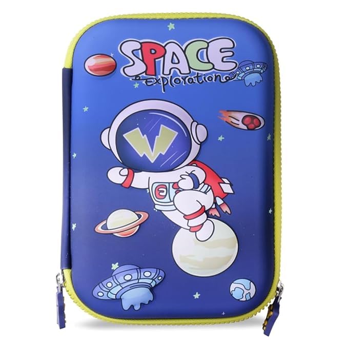 PARTEET Space 3D Pencil Pouch Box School Stationery Supply I Pen Storage Bag I Student School Supplies I Office Stationery Supplies (Pencil Pouch 1Pcs) - Image 1