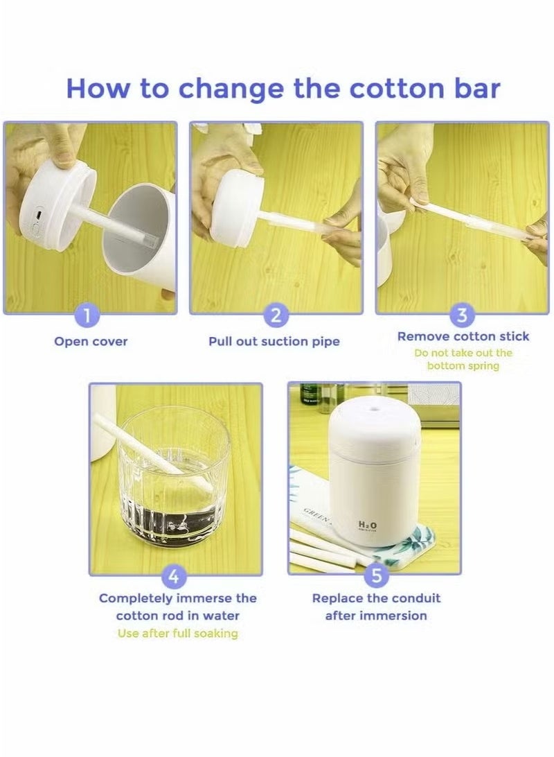 Humidifier Filter Sponge Sticks Diameter Set of 40 Sticks, Universal Sponge Sticks for Air Humidification with Usb-Powered Ultrasonic Humidifier 4 Inch  - Image 3