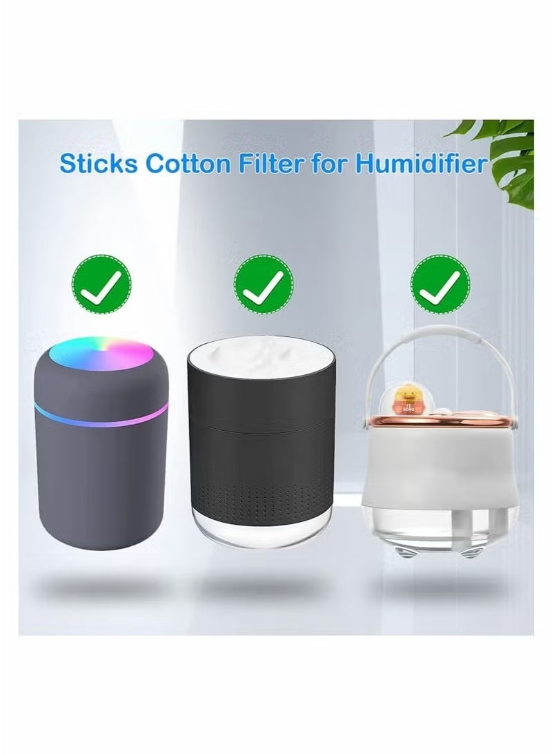 Humidifier Filter Sponge Sticks Diameter Set of 40 Sticks, Universal Sponge Sticks for Air Humidification with Usb-Powered Ultrasonic Humidifier 4 Inch  - Image 2