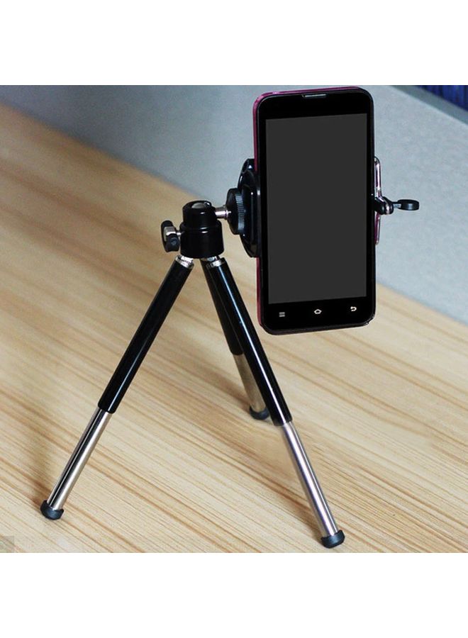حامل تريبود أسود مضغوط لحامل كاميرا جهاز العرض وهاتف محمول - Image 4
