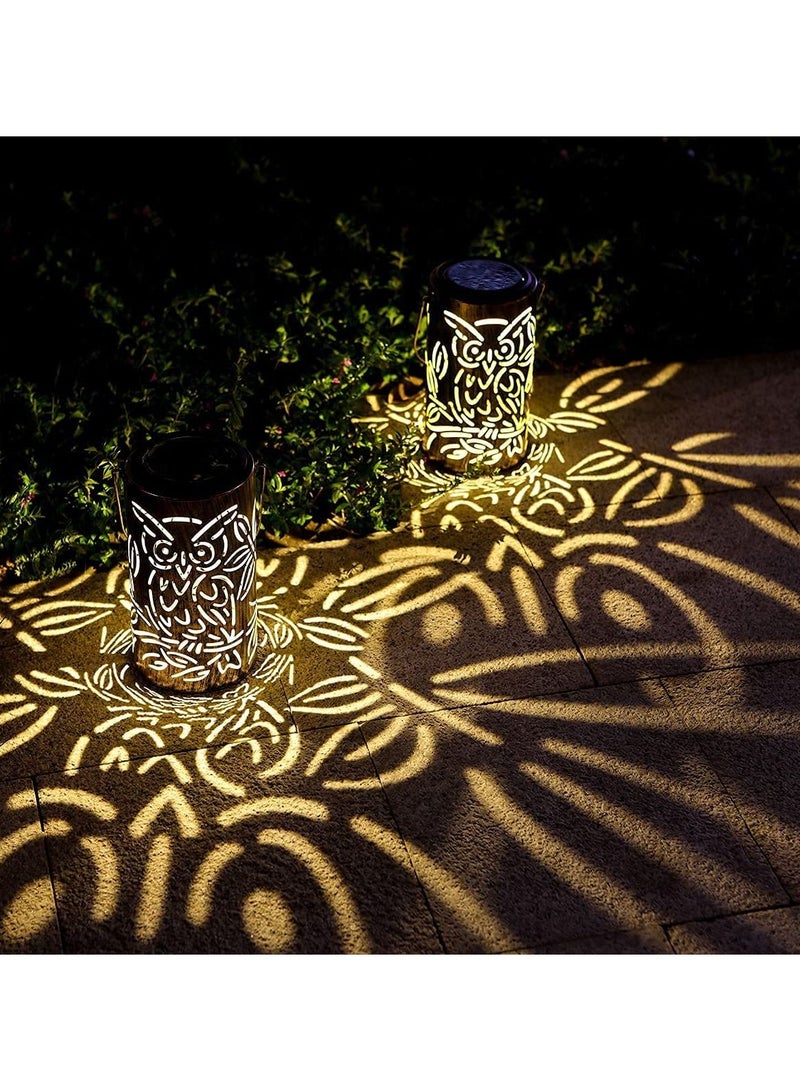 سيوسي ضوء معلق للطاقة الشمسية في الهواء الطلق ، مصباح زخرفي بتصميم عتيق LED لحديقة فناء الحديقة  - Image 4