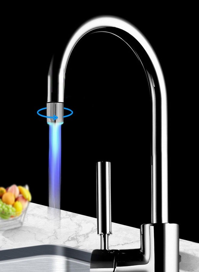 general LED Color Change Faucet, Temperature Controlled Tricolor Tap, 3-Color Temperature Sensitive Gradient LED Water Faucet Light Water Stream Color Changing Faucet Tap Sink Faucet For Kitchen and Bathroom - Image 3