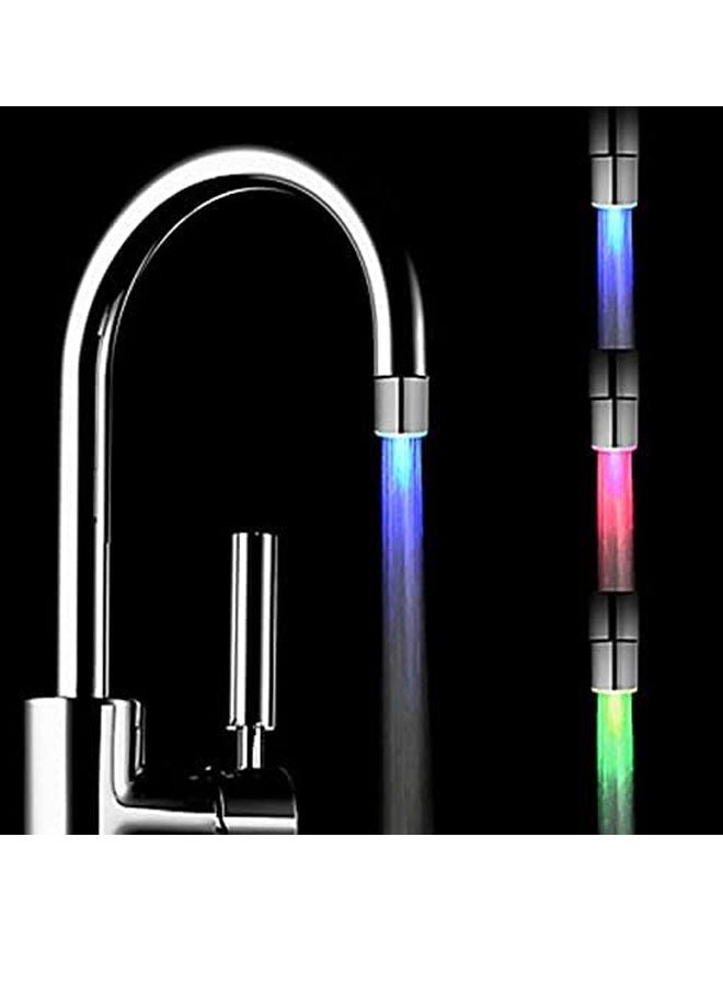 general LED Color Change Faucet, Temperature Controlled Tricolor Tap, 3-Color Temperature Sensitive Gradient LED Water Faucet Light Water Stream Color Changing Faucet Tap Sink Faucet For Kitchen and Bathroom - Image 4