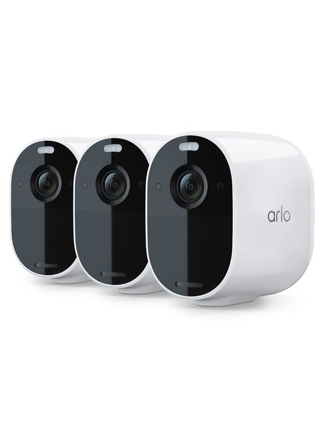 ARLO Essential Spotlight Camera - 2 Count (Pack of 1) Wireless Security, 1080p Video, Color Night Vision, Way Audio, Wire-Free, Direct to WiFi No Hub Needed, Compatible with Alexa, White, VMC2230 - Image 1