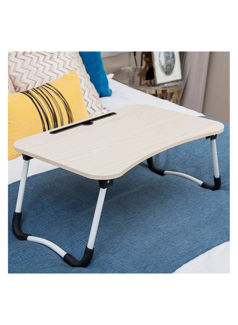 Portable Anti-slip Laptop Multi-Purpose Foldable Laptop Table With Tablet Slot - Image 2