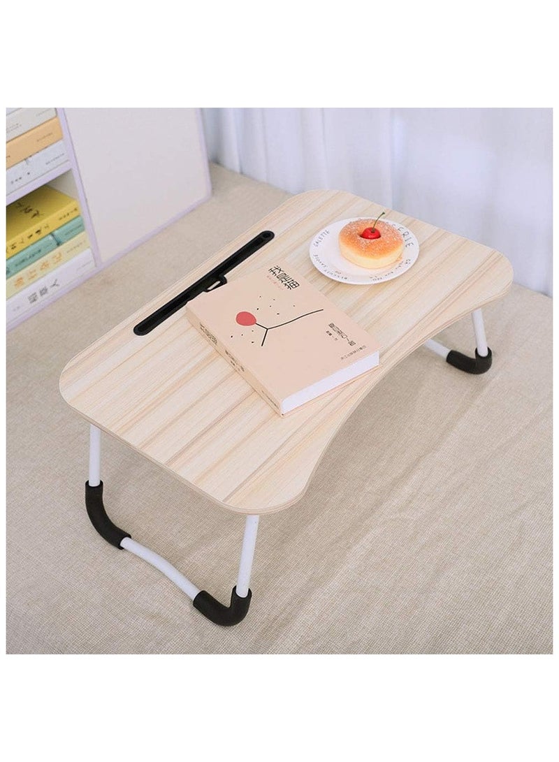 Portable Anti-slip Laptop Multi-Purpose Foldable Laptop Table With Tablet Slot - Image 3