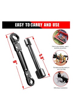 ماركة غير محددة Plumbing Tools Angle Stop Wrench Kit, Dual Kwik Tite Wrench Kit, Angle Stop Wrench, Plumbing Wrench, Professional Plumbing Toolset For Easy Angle Stop And Supply Nut Installation  - Image 5