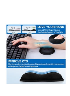 GX Mouse Wrist Rest Pad for Easy Typing Pain Relief Keyboard Wrist Rest Memory Foam Wrist Rest for Office/Gaming/Computer/Laptop/Mouse Wrist Rest Pad Support Gaming One Size  - Image 4