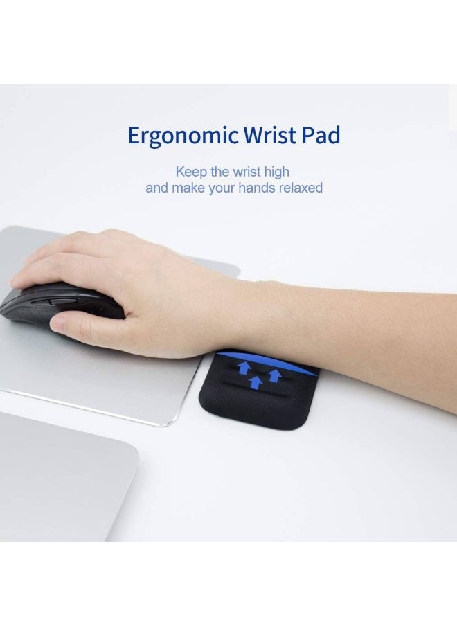 GX - Mouse Wrist Rest Pad for Easy Typing Pain Relief Keyboard Wrist Rest Memory Foam Wrist Rest for Office/Gaming/Computer/Laptop/Mouse Wrist Rest Pad Support Gaming One Size - Image 1