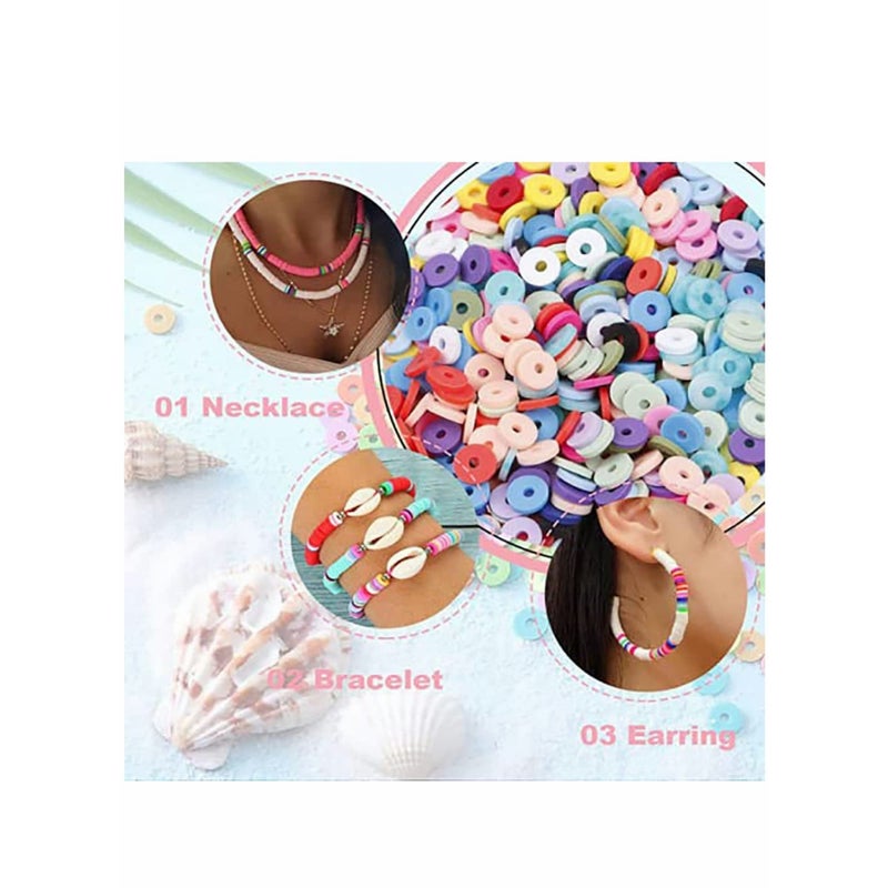 SOLARAE Seed Beads for Jewelry Making Kit, Bracelet Making Supplies - with Glass Faceted Beads, Hoop Earrings, Copper Wire, String and Charms for DIY Rings Waist Beads Earring Necklace Gift - Image 4