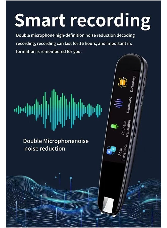 Generic - Scanning Translation Pen, OCR Digital Pen Scanner, 112 Languages Translation Device Dyslexia Reading Tool, for Meetings Learning Travelling, Book Reader, Dictionary Pen, Exam Reader Pen - Image 1