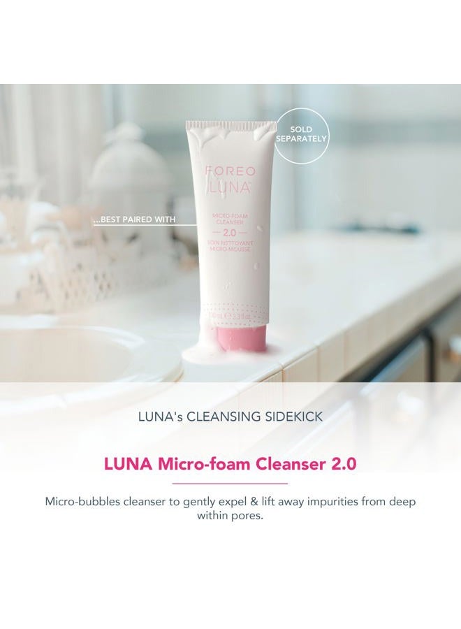 FOREO فرشاة تنظيف الوجه LUNA mini 3 فائقة النظافة - لجميع أنواع البشرة - جهاز تدليك للوجه للعناية بالبشرة النظيفة والصحية - امتصاص إضافي لمنتجات العناية بالبشرة - مقاومة للماء - منتصف الليل - Image 4