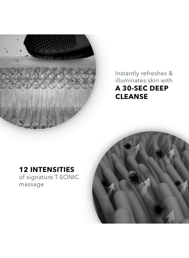 FOREO فرشاة تنظيف الوجه LUNA mini 3 فائقة النظافة - لجميع أنواع البشرة - جهاز تدليك للوجه للعناية بالبشرة النظيفة والصحية - امتصاص إضافي لمنتجات العناية بالبشرة - مقاومة للماء - منتصف الليل - Image 3