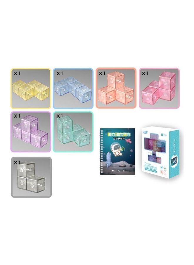 Hardcover Magnetic Building Blocks Cube Assembling Puzzle Toy - Image 4