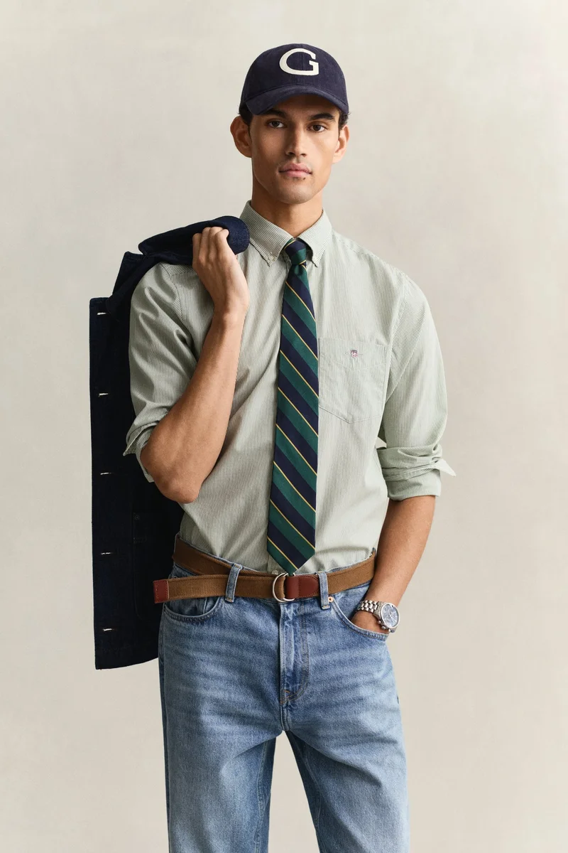 GANT  Regular Classic Poplin Banker Shirt for Men | Best Price UAE