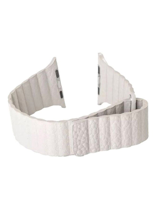 NIBEMINENT Replacement Band For Apple Watch Series 3/2/1 White - Image 1
