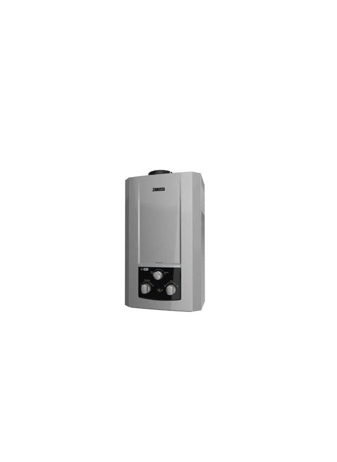 ZANUSSI Gas water heater digital display 10 liter 3 knobs with adapter with chimney Season Selection Knob Automatic ignition works silver 945105571 