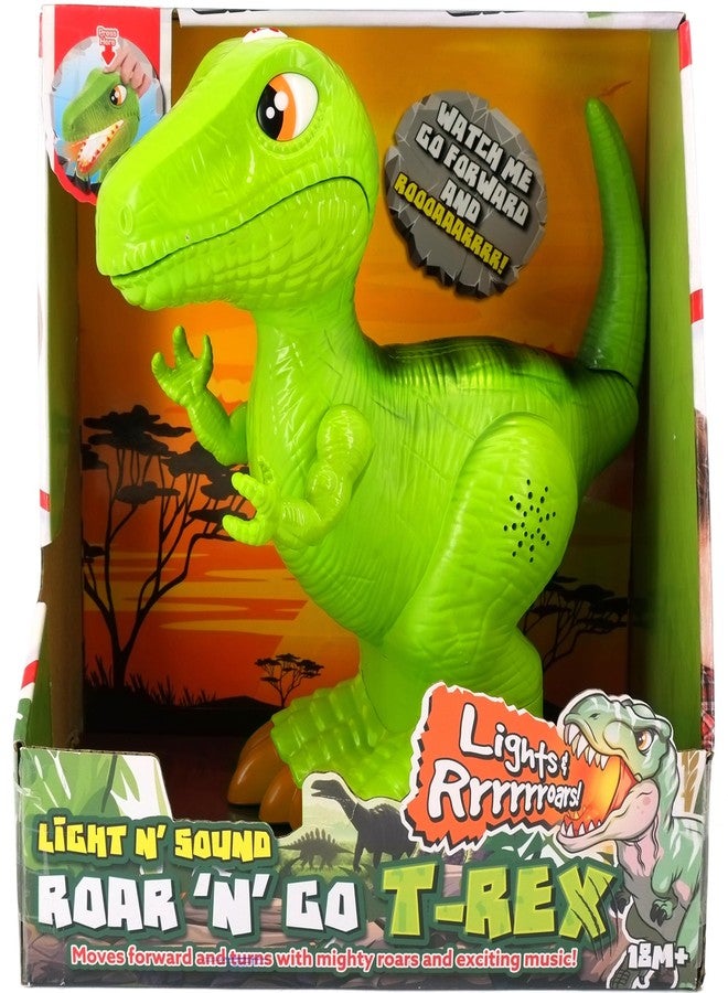 Kiddieland: Light N' Sound: Roar N' Go - T-Rex - Dinosaur Action Figure Toy, Forward Walking, Moving Tail, Light-Up Mouth, Kids & Toddlers Age 1 8mo+ - Image 3