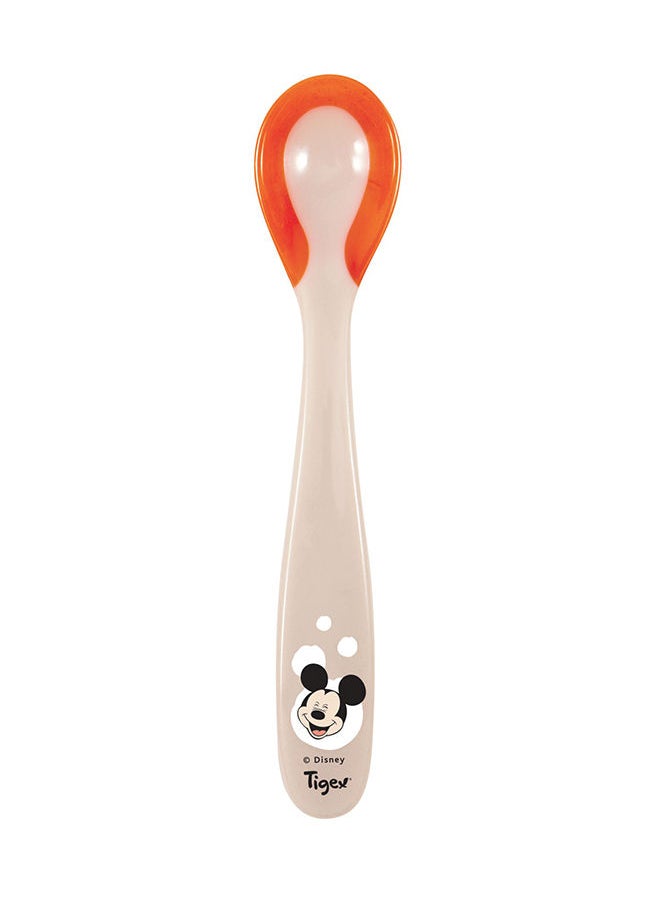 2 Heat Sensitive Spoons Mickey And Minnie