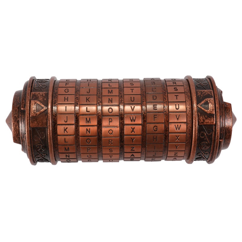 Retro Birthday Valentine Gift Box Cylinder Lockbox Da Vinci Code Alphabet Locks - Image 5