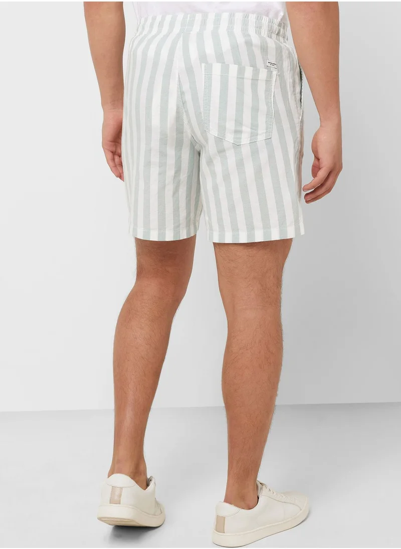 JACK & JONES Striped Drawstring Shorts