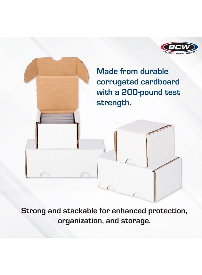 BCW 400 Count Trading Card Storage Box - 4ct | Cardboard Organizer for Baseball, Basketball, Football Cards, MTG, Pokemon | Card Game Storage & Protection | Card Storage Box | Assembly Required - Image 4