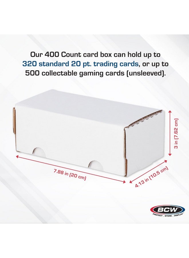 BCW 400 Count Trading Card Storage Box - 4ct | Cardboard Organizer for Baseball, Basketball, Football Cards, MTG, Pokemon | Card Game Storage & Protection | Card Storage Box | Assembly Required - Image 3
