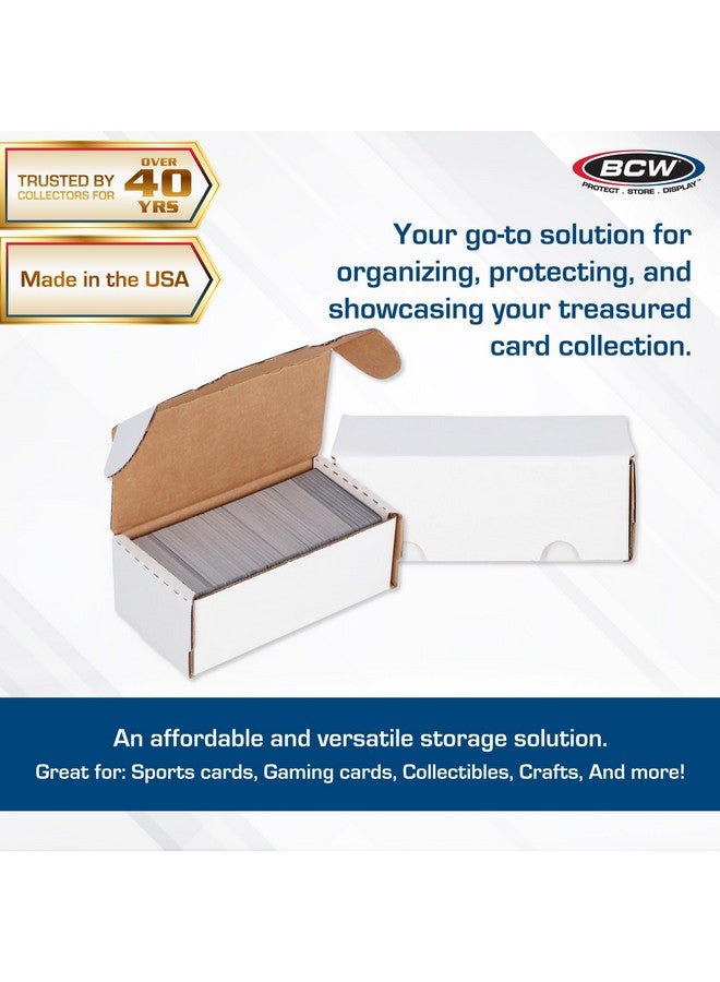 BCW 400 Count Trading Card Storage Box - 4ct | Cardboard Organizer for Baseball, Basketball, Football Cards, MTG, Pokemon | Card Game Storage & Protection | Card Storage Box | Assembly Required - Image 2