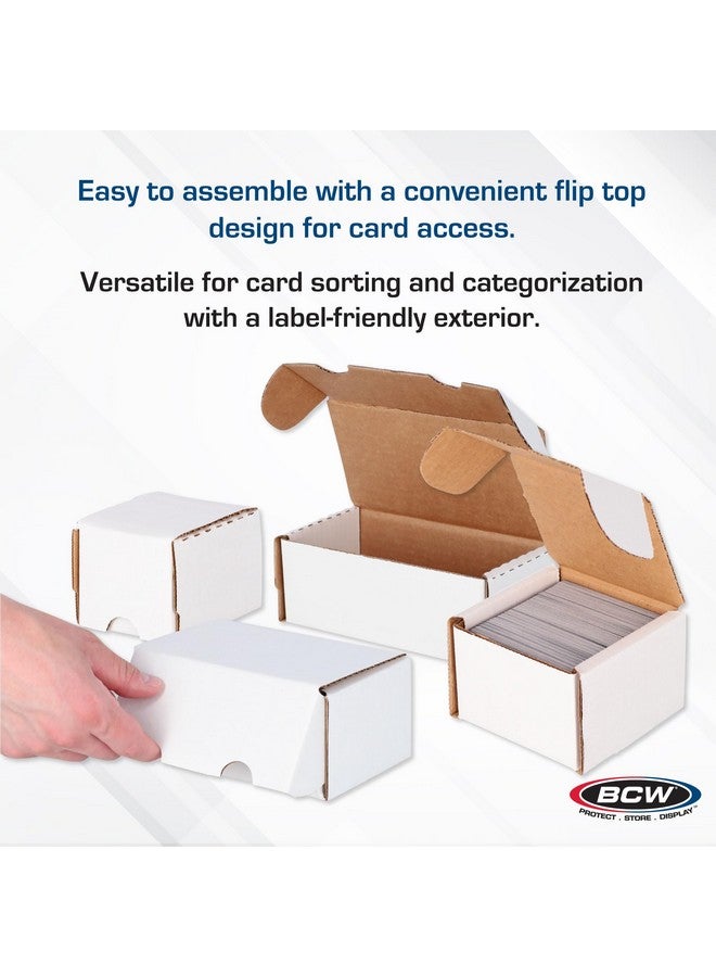 BCW 400 Count Trading Card Storage Box - 4ct | Cardboard Organizer for Baseball, Basketball, Football Cards, MTG, Pokemon | Card Game Storage & Protection | Card Storage Box | Assembly Required - Image 5