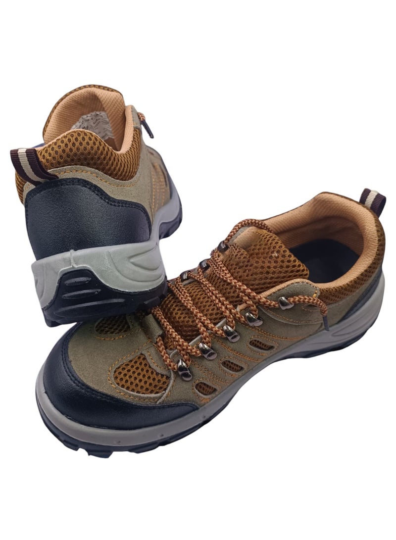 Brown Leather Steel Toe Work Safety Shoes for Hiking and Outdoor Work - Image 4