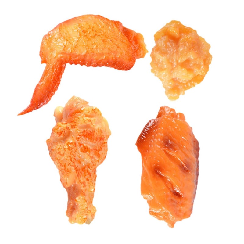 Realistic Artificial Fried Chicken Food Models 4Pcs Party Decoration Display Prop - Image 2
