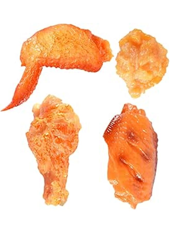 Realistic Artificial Fried Chicken Food Models 4Pcs Party Decoration Display Prop - Image 1
