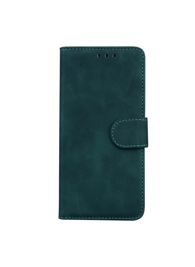 Case Cover For Samsung Galaxy M51 Skin Feel Pure Color Flip Leather Phone Case(Green)